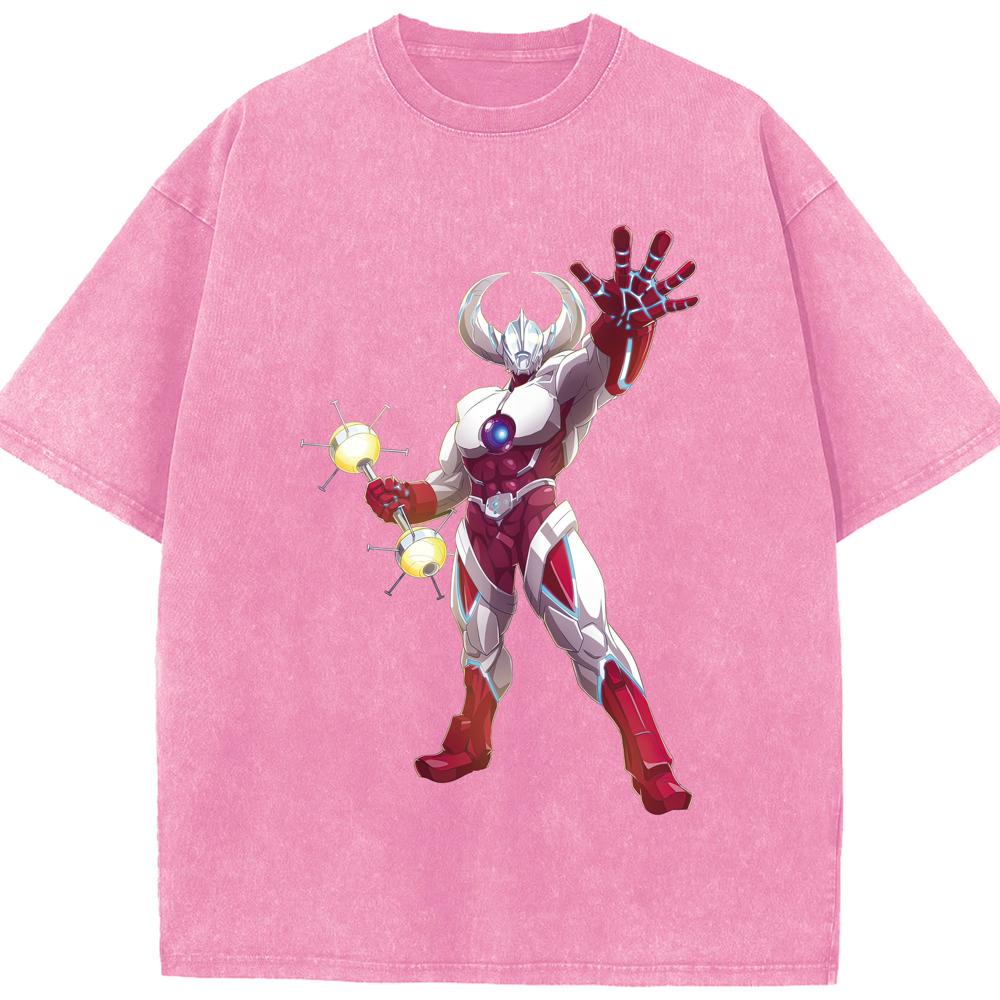 （画像用） ウルトラマン Ultraman 綿100% ヴィンテージ風 半袖Tシャツ（フロントプリント）
